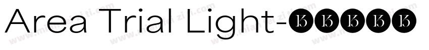 Area Trial Light字体转换
